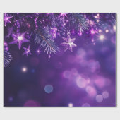 Elegant kerstfeest modern cadeaupapier (Vlak)