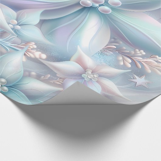 Elegant kerstfeest modern cadeaupapier (Hoek)