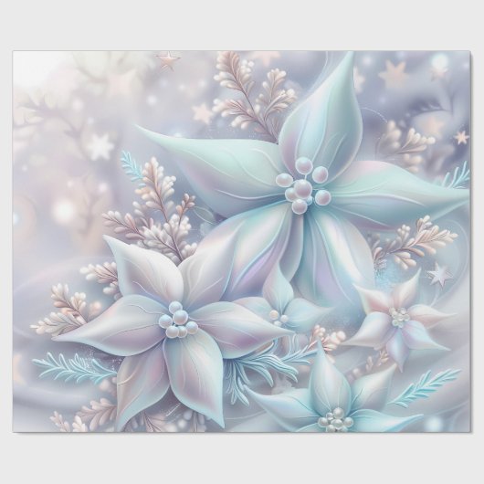 Elegant kerstfeest modern cadeaupapier (Vlak)