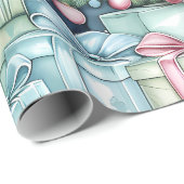 Elegant kerstfeest modern cadeaupapier (Rol Hoek)