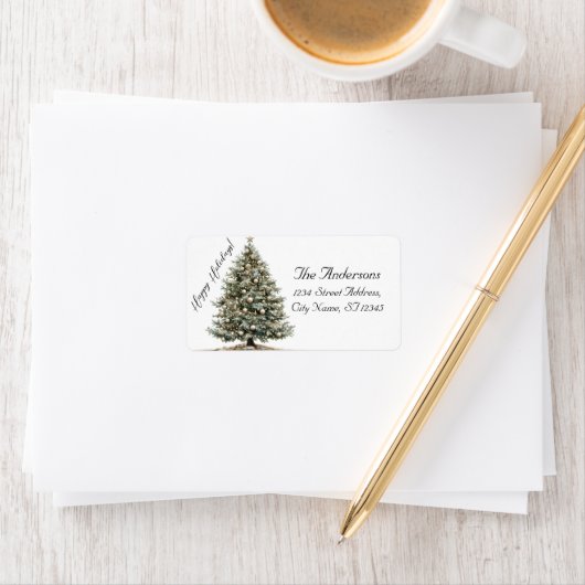 Elegant kerstfeest modern etiket (Insitu)
