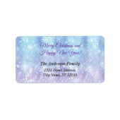 Elegant kerstfeest modern etiket (Voorkant)