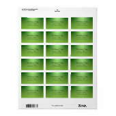 Elegant kerstfeest modern etiket (Full Sheet)