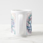 Elegant kerstfeest modern grote koffiekop (Achterkant)