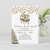 Elegant kerstfeest modern kaart (Staand voorkant)