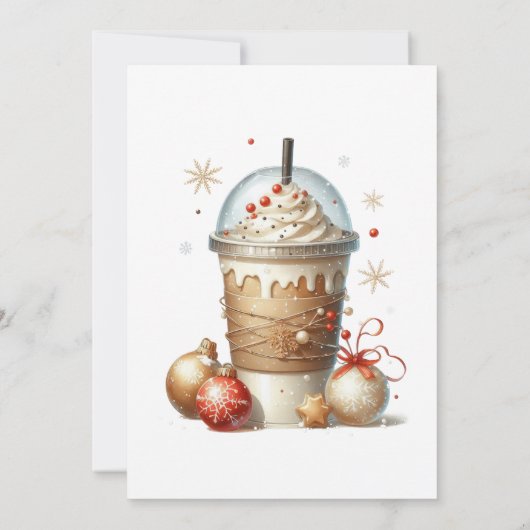 Elegant kerstfeest modern kaart (Achterkant)