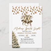 Elegant kerstfeest modern kaart (Voorkant / Achterkant)