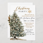 Elegant kerstfeest modern kaart (Voorkant / Achterkant)