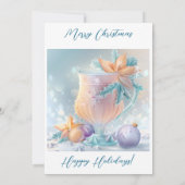 Elegant kerstfeest modern kaart (Achterkant)