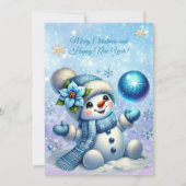 Elegant kerstfeest modern kaart (Achterkant)