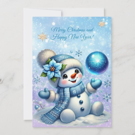 Elegant kerstfeest modern kaart (Achterkant)