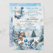 Elegant kerstfeest modern kaart (Voorkant / Achterkant)