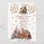 Elegant kerstfeest modern kaart (Voorkant / Achterkant)