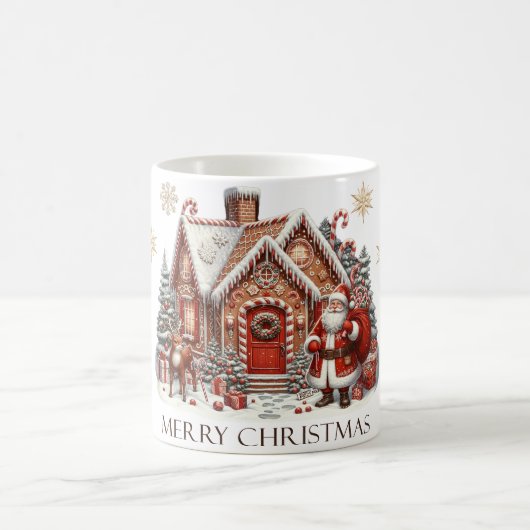 Elegant kerstfeest modern koffiemok (Center)