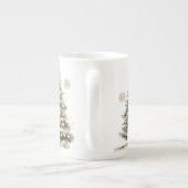 Elegant kerstfeest modern porselein kop (Achterkant)