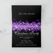 Elegant kerstfeest Paarse glinsterende lichten (Binnen)