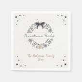 Elegant kerstfeest papier servet (Voorkant)