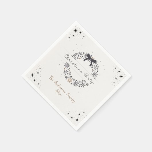 Elegant kerstfeest papier servet (Hoek)