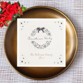 Elegant kerstfeest papier servet