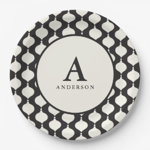 Elegant kerstfeest papieren bordje