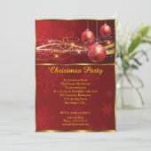 Elegant kerstfeest Roodbaars goud Kaart (Staand voorkant)