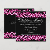 Elegant kerstfeest Roze Hollywood Glam Kaart (Voorkant / Achterkant)