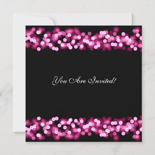 Elegant kerstfeest Roze Hollywood Glam Kaart (Achterkant)