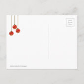 Elegant kerstfeest Save the Date Aankondigingskaart (Achterkant)