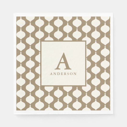 Elegant  kerstfeest servet (Voorkant)