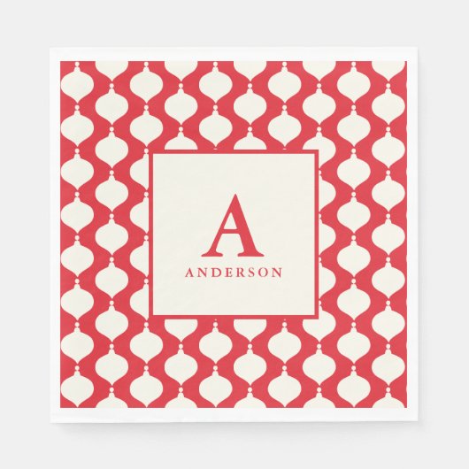 Elegant kerstfeest servet (Voorkant)