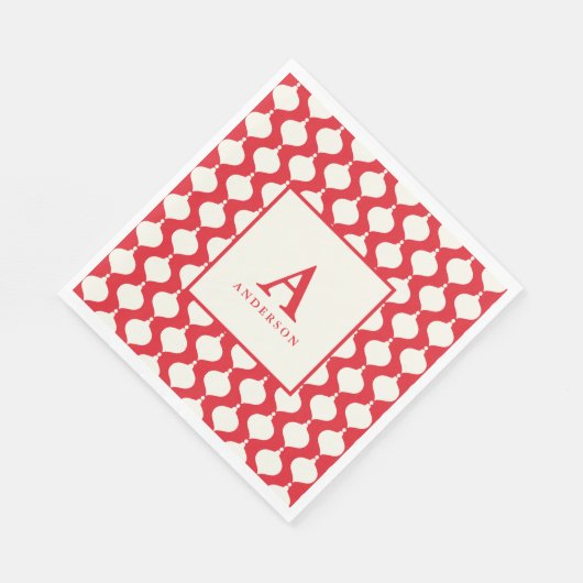 Elegant  kerstfeest servet (Hoek)