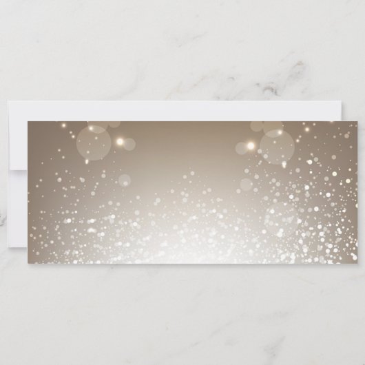 Elegant kerstfeest Ticket Uitnodiging (Achterkant)