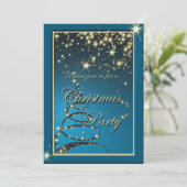 Elegant Kerstfeest, uitnodiging (Staand voorkant)