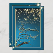 Elegant Kerstfeest, uitnodiging (Voorkant / Achterkant)