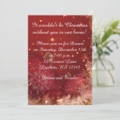 Elegant Kerstfeest Uitnodiging (Staand voorkant)