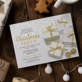 Elegant Kerstfeest voor Zakelijke Partijen Kaart