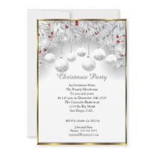 Elegant kerstfeest White Snow bubles