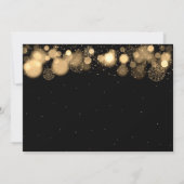 Elegant kerstfeest Winter Wonder Gold Kaart (Achterkant)