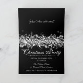 Elegant Kerstfeest Zilveren Glinsterende Lichten (Binnen)