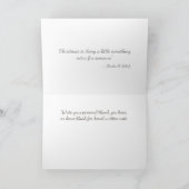 Elegant kerstfeestdag Dank je wel voor Chickadee Bedankkaart (Binnen)