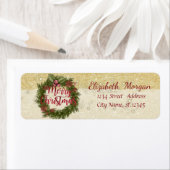 Elegant kerstfeestdag, lepel etiket (Insitu)