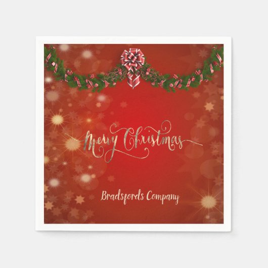 Elegant kerstfeestdag, partij bij het bedrijf servet (Voorkant)