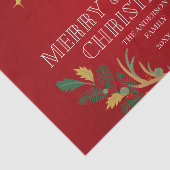 Elegant kerstfeestdag tissuepapier (Detail)