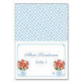 Elegant kerstFeestdagen Buffet Lunch Place Card Kaart (Voorkant)