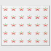 Elegant kerstfeestdessin, stijlvol design cadeaupapier (Vlak)