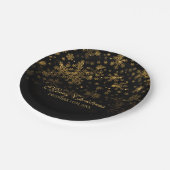 Elegant kerstfeestfeest papieren bordje (Gekanteld)