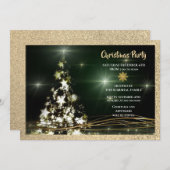 Elegant kerstfeestviering  kaart (Voorkant / Achterkant)