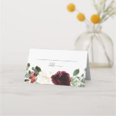 Elegant kerstFloral Wedding Plaatskaartje (Voorkant)