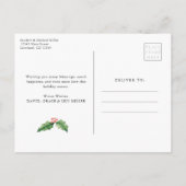 Elegant kerstfoto-feestdag briefkaart (Achterkant)