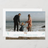 Elegant-kerstfoto Feestdagenkaart (Voorkant / Achterkant)